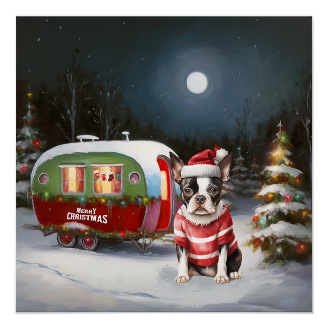 Póster Aventura de los Navidades de la Caravana de Boston (Anverso)