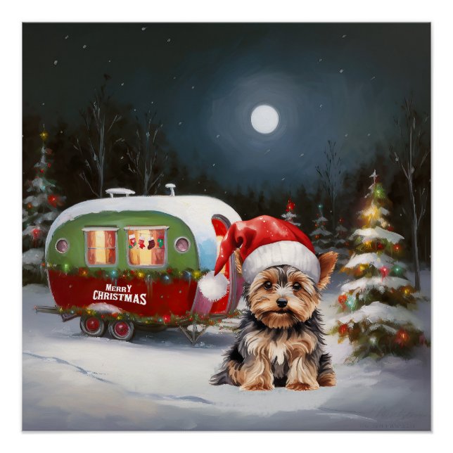 Póster Aventura de los Navidades de la Caravana Terrier d (Anverso)