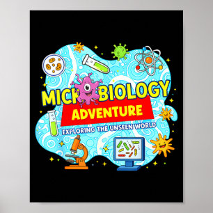 Póster Aventura de Microbiología Explora la Palabra Ocult