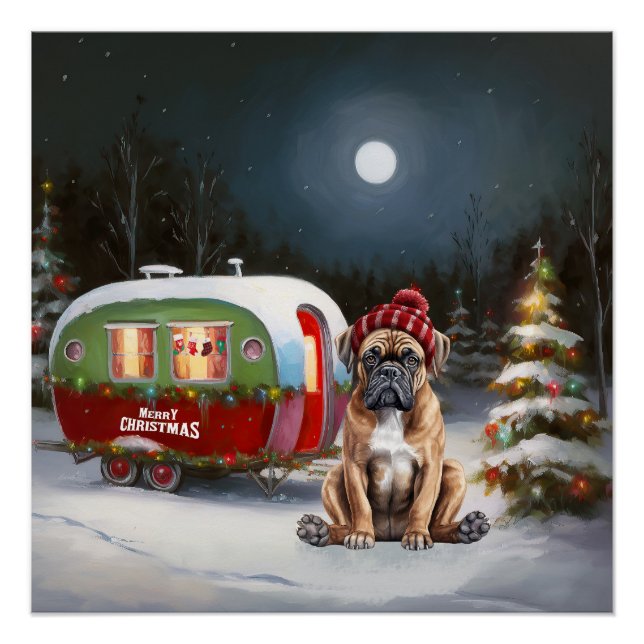 Póster Aventura de Navidades de Caravana de Boxer de Invi (Anverso)