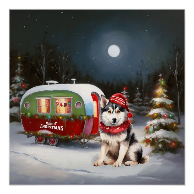 Póster Aventura de Navidades de la Husky Caravana Siberia (Anverso)