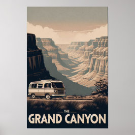 Póster Aventura del Gran Cañón Retro