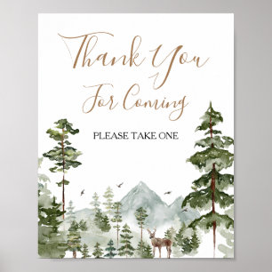 Póster Aventura del Pino Espera Regalo de Ducha de Pareja