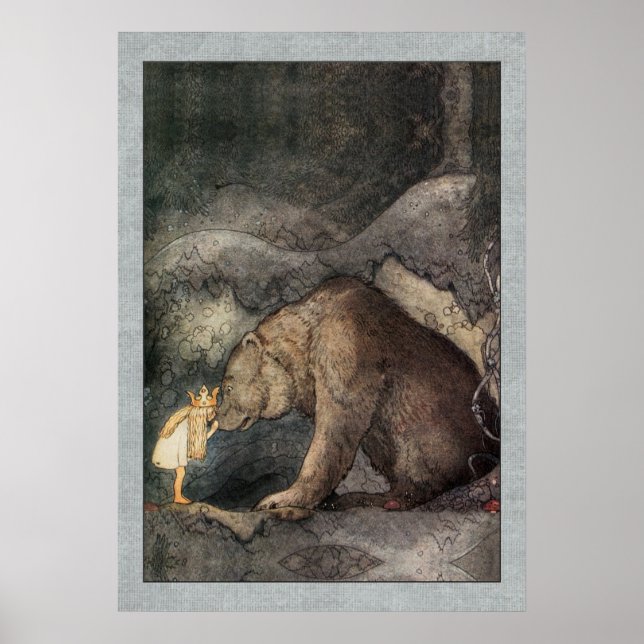 Póster Aventura dorada de John Bauer Princess Bellas (Frente)