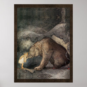 Póster Aventura dorada de John Bauer Princess Bellas