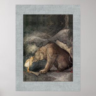 Póster Aventura dorada de John Bauer Princess Bellas