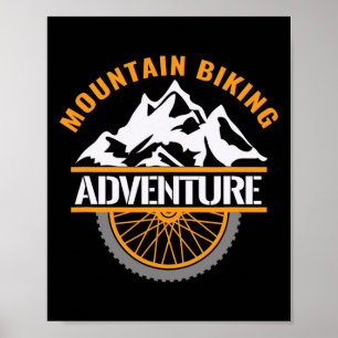 Póster Aventura en bicicleta de montaña Ciclismo de Mtb