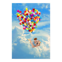 Aventura en globo y perro