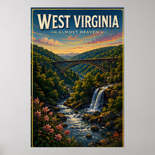 Póster Aventura escénica de los ríos de montaña de Virgin