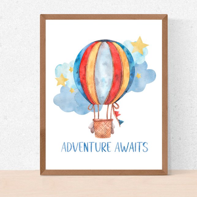 Póster Aventura espera a niños bebés con globo aerostátic (Subido por el creador)