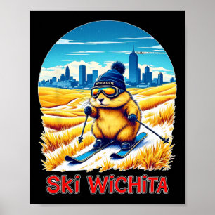 Póster Aventura Para Esquiar En Wichita Ski Kansa