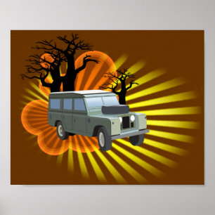 Póster Aventura retra
