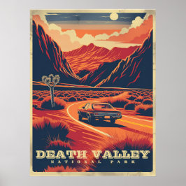 Póster Aventura Retro en el Valle de la Muerte (Parque Na