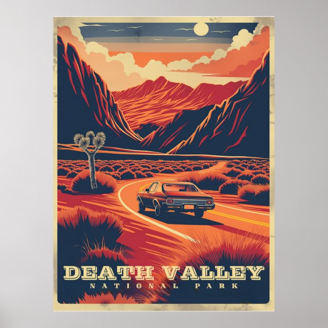 Póster Aventura Retro en el Valle de la Muerte (Parque Na (Frente)