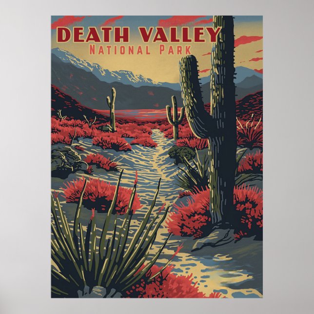 Póster Aventura Retro en el Valle de la Muerte (Parque Na (Frente)