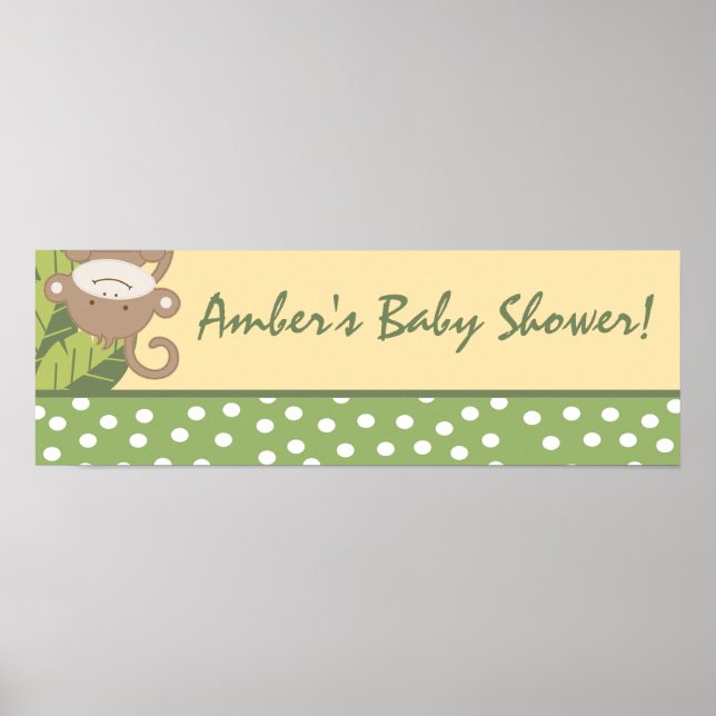 Póster Aventura Safari de banner personalizada de 22.5"x7 (Frente)