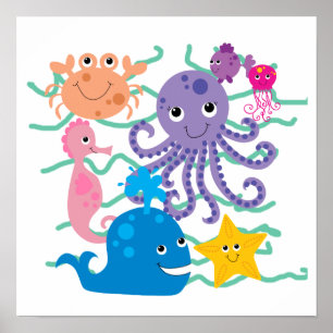 Póster Aventura submarina