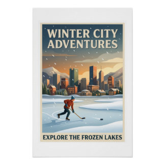 Póster Aventuras de ciudad invernal