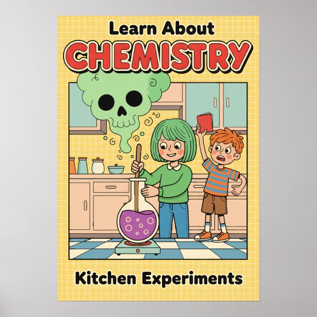 Póster Aventuras de laboratorio en casa (Frente)
