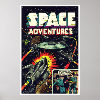 Póster Aventuras espaciales Nº 4 (1953)