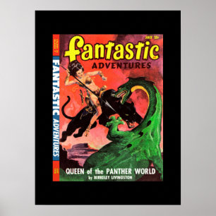 Póster Aventuras fantásticas v10 n07 (1948-07.Ziff-Davis)