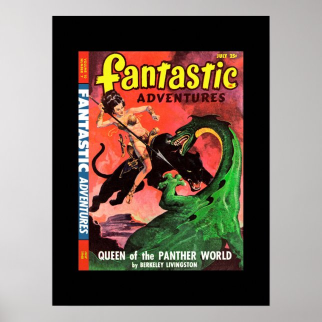 Póster Aventuras fantásticas v10 n07 (1948-07.Ziff-Davis) (Frente)