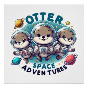 Póster Aventuras Otter Space