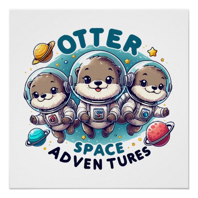 Póster Aventuras Otter Space (Anverso)