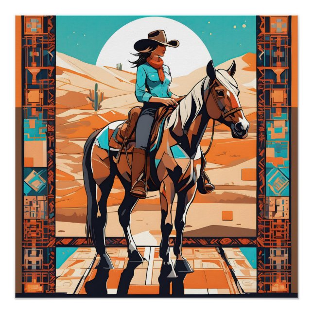 Póster Aventurero occidental 4 (Anverso)