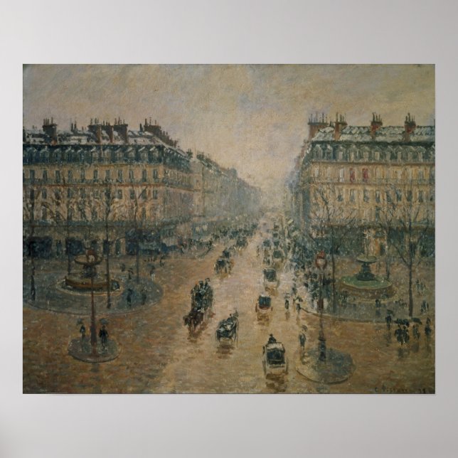 Póster Avenue de L'Opera, París, 1898 (Frente)