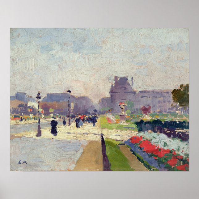 Póster Avenue Paul Deroulede, Tuileries, París (Frente)