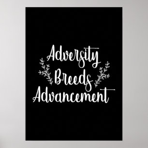 Póster Aversidad - Motivación del éxito de los aficionado