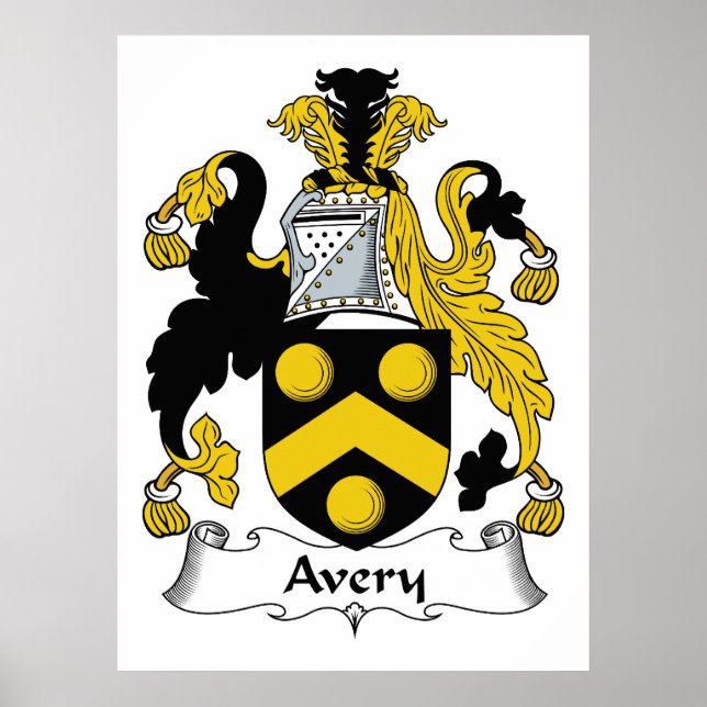 Póster Avery Family Crest (Frente)