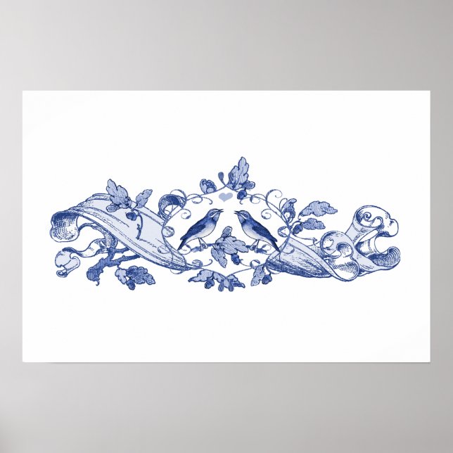 Póster Aves amorosas (Frente)