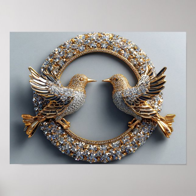 Póster Aves bodas (Frente)