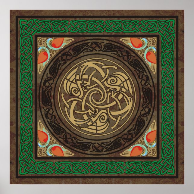 Póster Aves celtas (Frente)