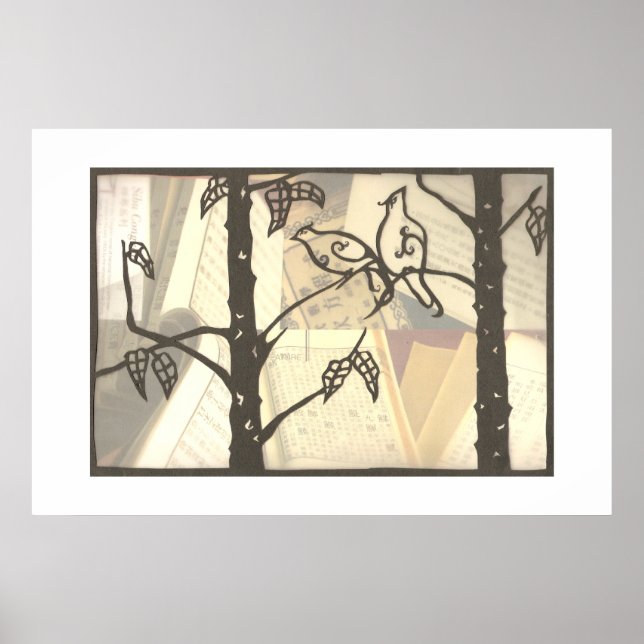 Póster Aves de amor (Frente)