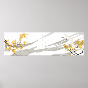 Póster Aves de grúa japonesas