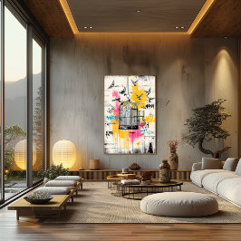 Póster Aves de la Libertad - Graffiti Poster urbano en ja