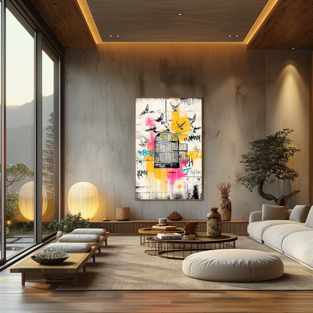 Póster Aves de la Libertad - Graffiti Poster urbano en ja (Subido por el creador)