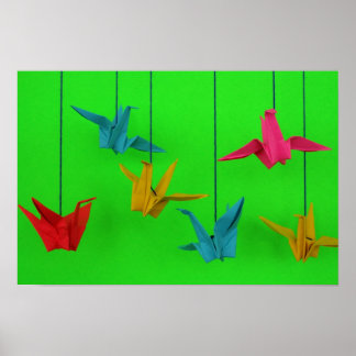 Póster Aves de un color