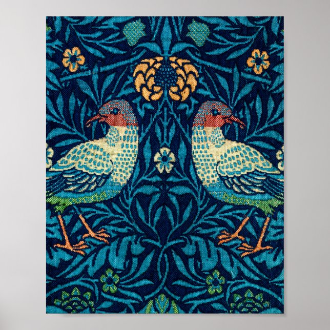 Póster Aves de William Morris (Frente)