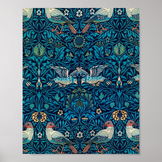 Póster Aves De William Morris (Frente)