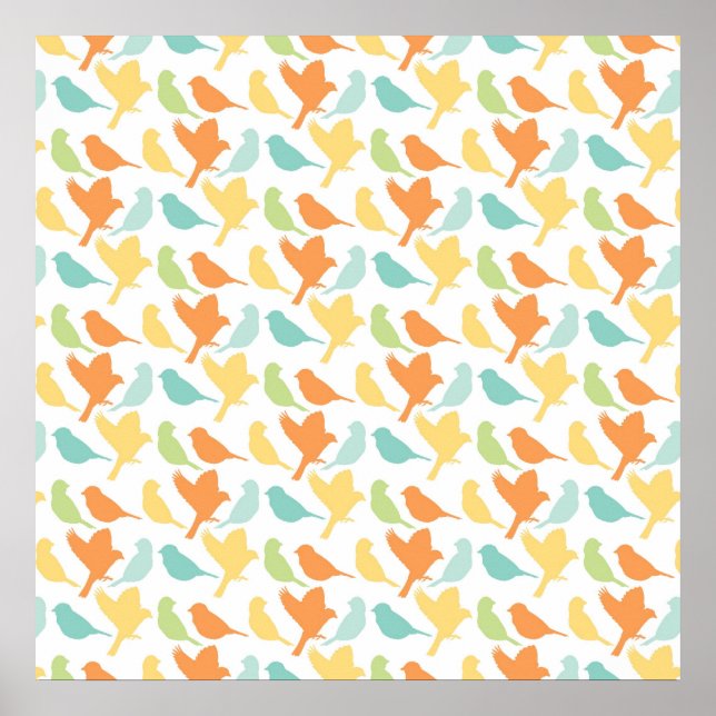 Póster Aves felices (Frente)