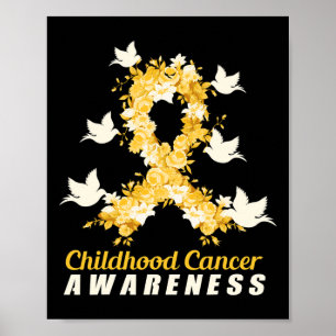 Póster Aves para la toma de conciencia sobre el cáncer in