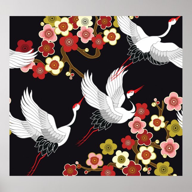 Póster Aves Voladoras: Japonesa de Garra. (Frente)
