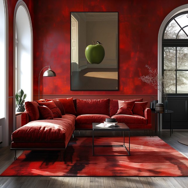 Póster Aves y manzanas verdes flotantes - Paisaje onírico (Subido por el creador)