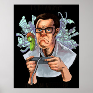 Póster AVGN Angry Videogame Nerd
