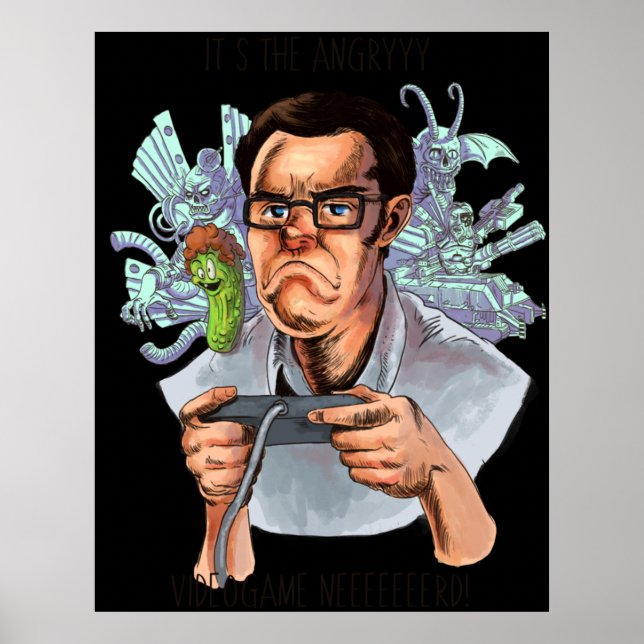Póster AVGN Angry Videogame Nerd (Frente)