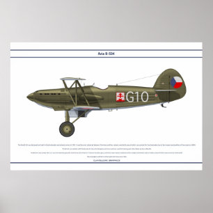 Póster Avia B-534 Checo 5
